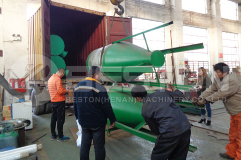 Shipment of Coconut Shell Charcoal Making Machine