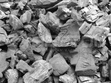 Charcoal from coconut shell