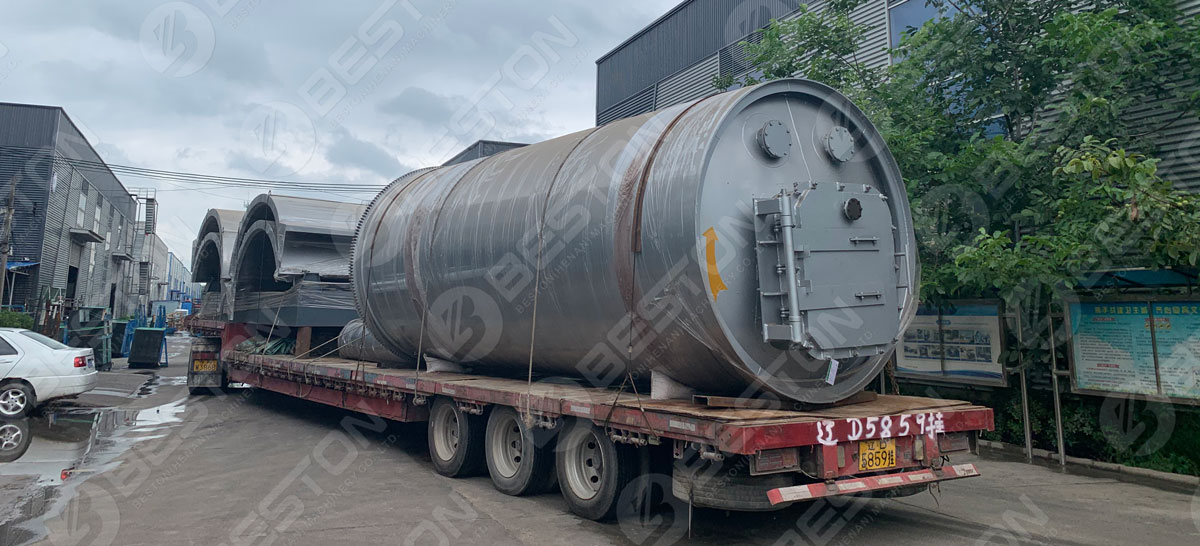 Delivery of Beston Tyre Pyrolysis Plant to Indonesia