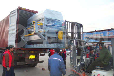 Shipment of Beston Manual Egg Tray Machine